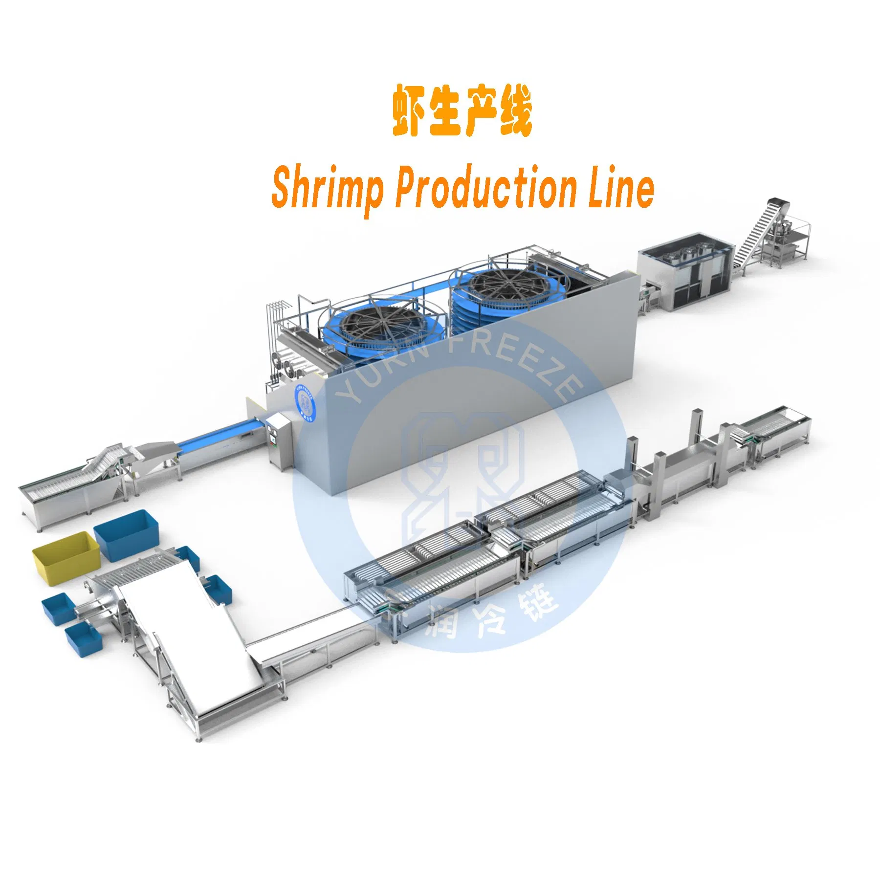 IQF Frozen Seafood Vannamei Shrimp Production Machines Price Shrimp Processing Line