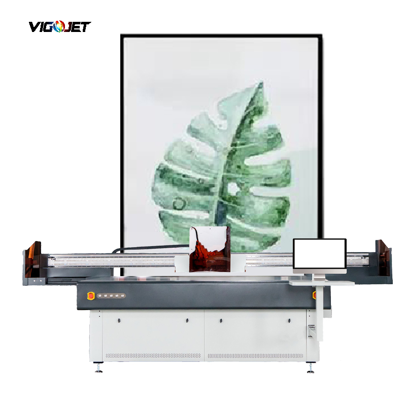 Vigojet Digital Large Format LED UV Flatbed Printer 2513 for Dibond Metal Acrylic PVC Plastic Sheet Ceramic Wood Glass Printing