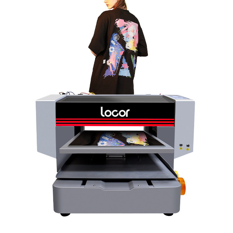 Locor White Inks A3 Impressora DTG Printer Plotter Direct Printing T Shirts Garments Clothes Machine DTG Printer