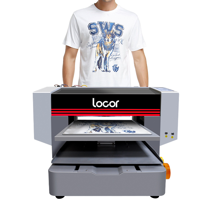 Locor White Inks A3 Impressora DTG Printer Plotter Direct Printing T Shirts Garments Clothes Machine DTG Printer