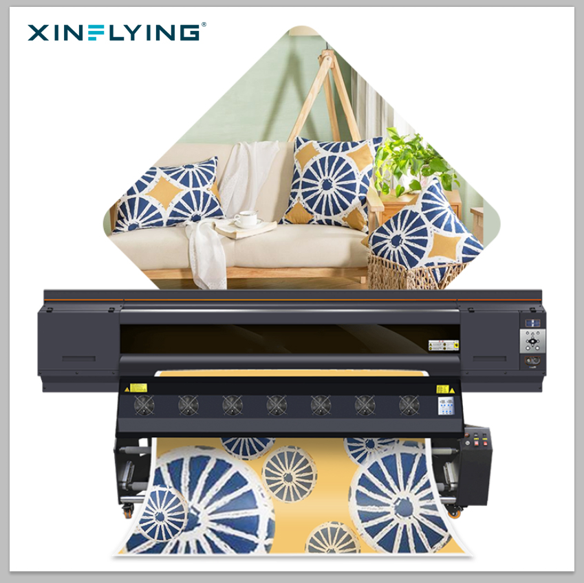1.9m Large Format Dye Sublimation Textile Fabric Heat Transfer Printer Printing Machine Price