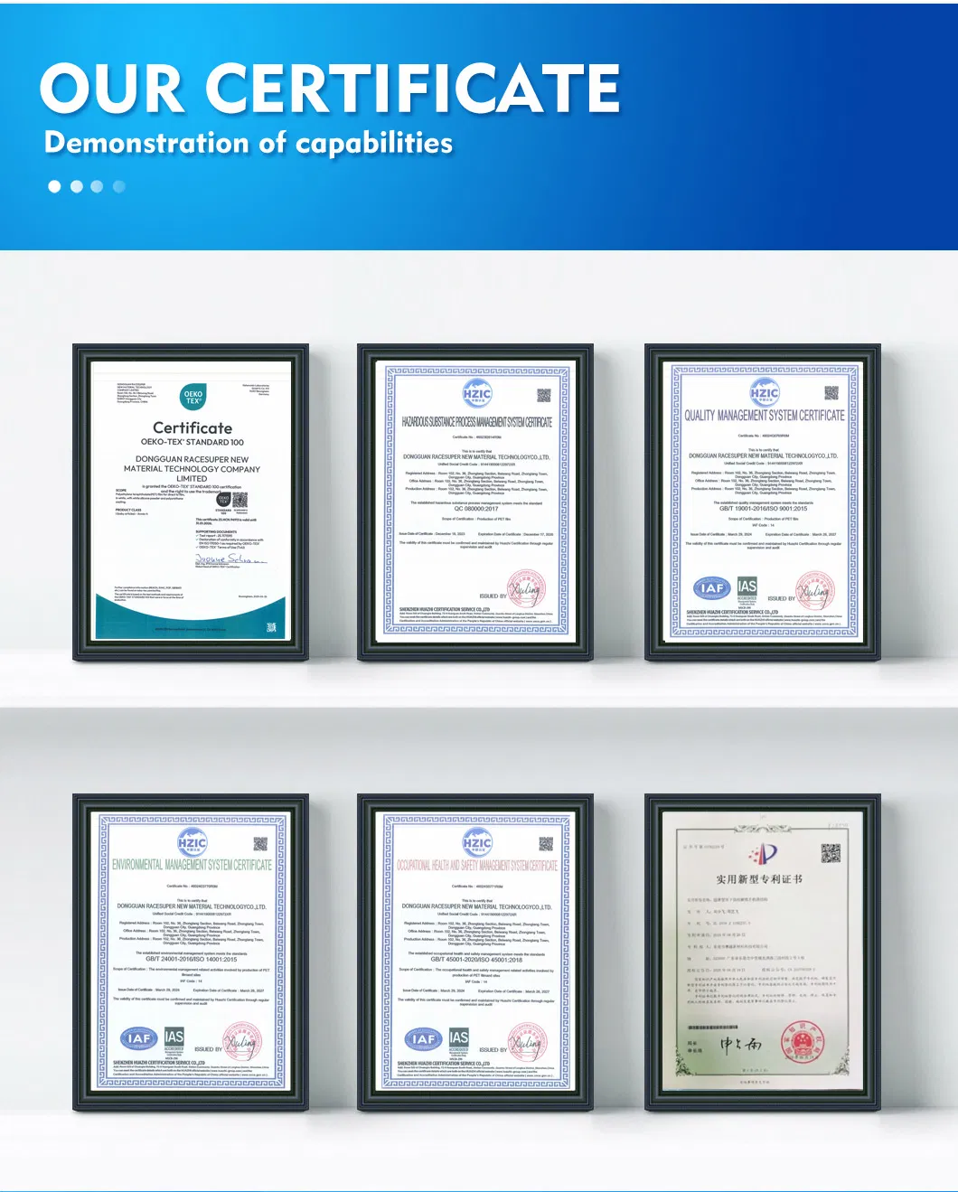 Certifications
