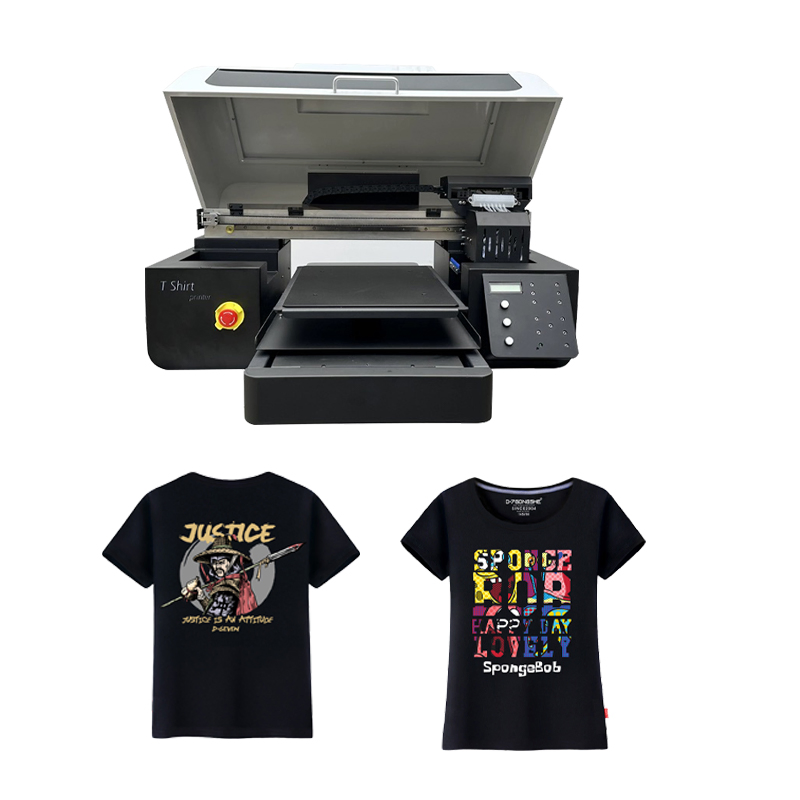 Direct to Garment A3 Size Flatbed Textile DTG Printer 6 Colors Cmyk+Ww for T-Shirt