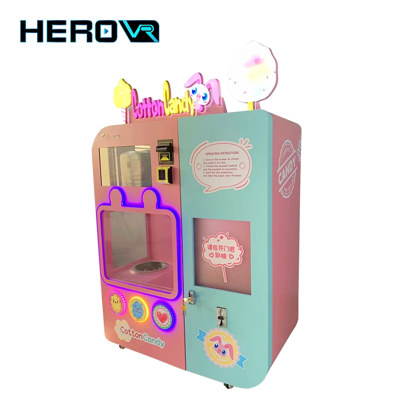 Retail Stores High Profits Touchscreen Digital Cotton Candy Vending Machine
