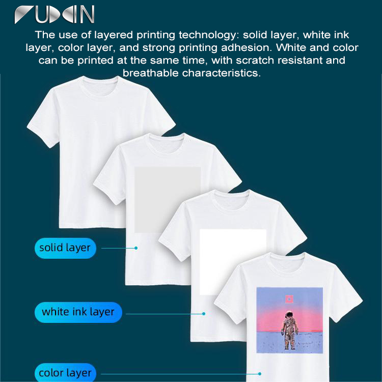 Fuxin A3 DTG Printer I3200 Double Heads 48*47cm Station for T-Shirt Printing Direct to Garment DTG Printer