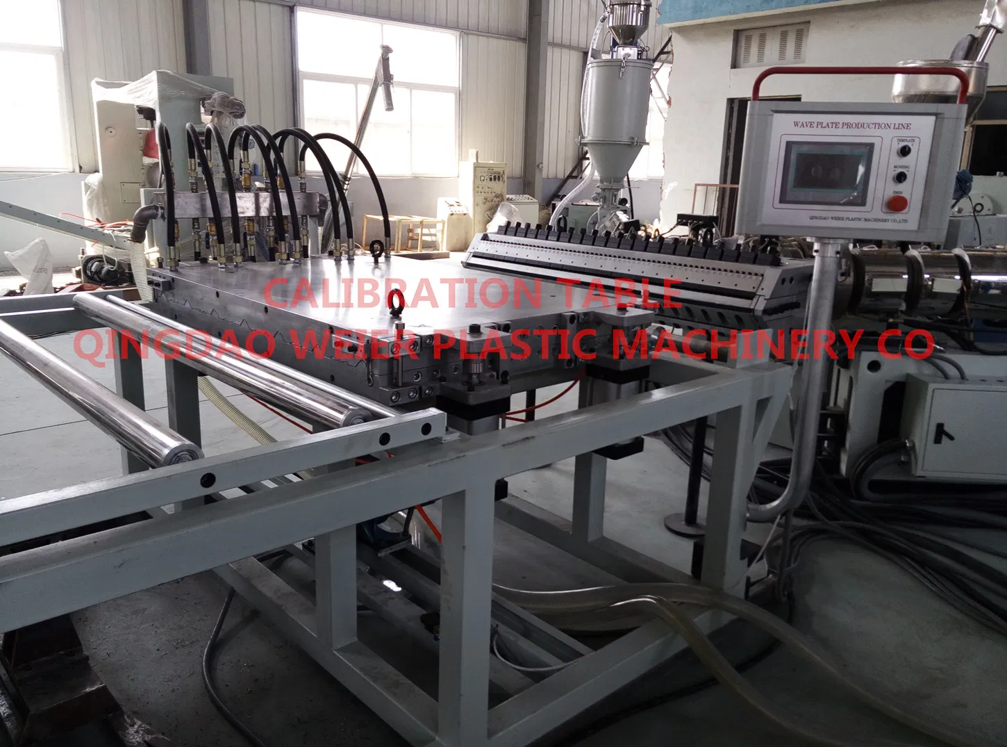 UPVC 4 Layers Corrugated Roof Sheet Extrusion Line