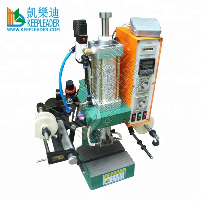 Pneumatic Stamping Hot Branding Machine of Leather_Wood_Rubber_Paper Heat Pressing Logo Embossing Golden Foil Bronzing Equipment