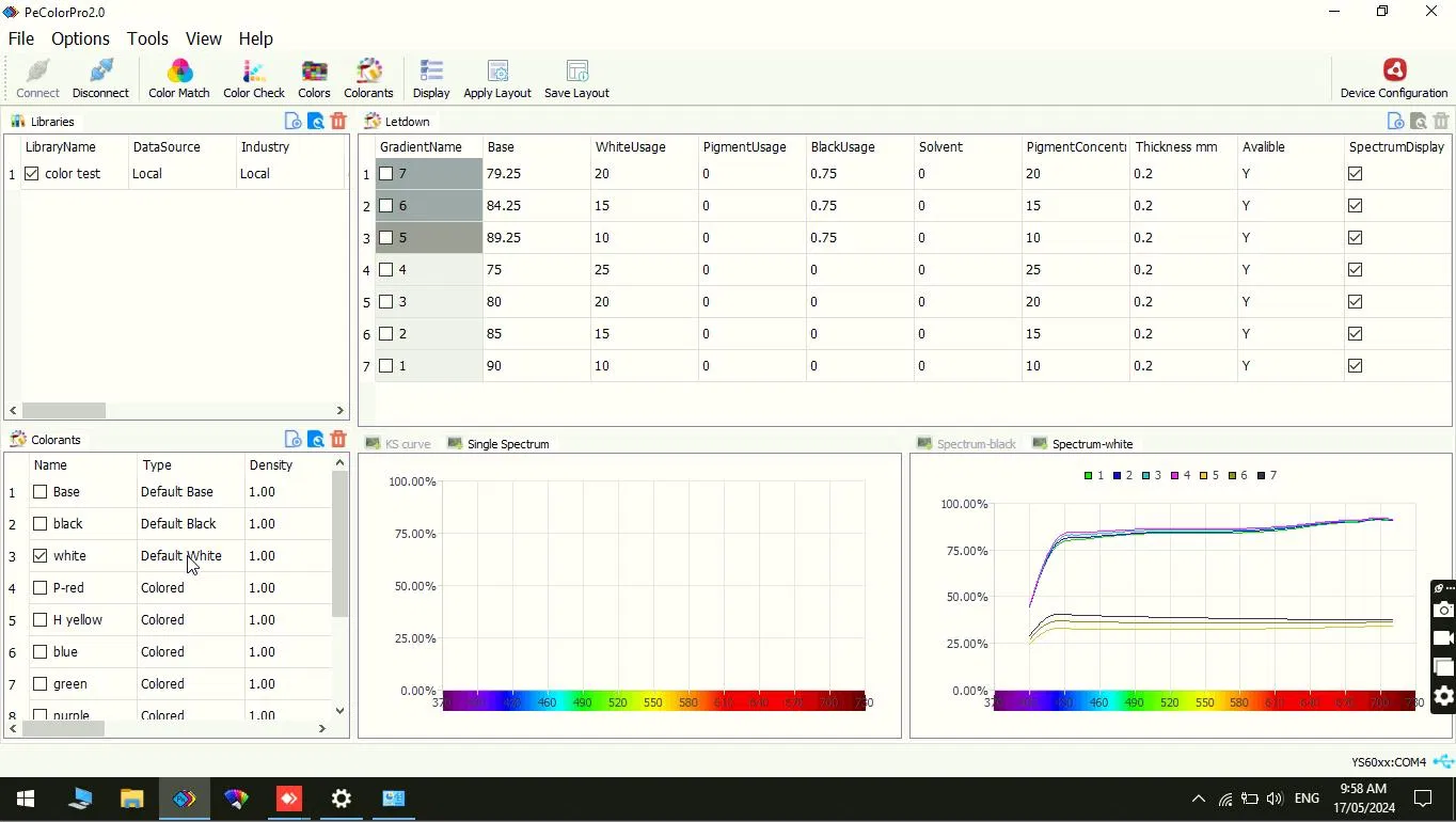 3nh Pecolor Color Matching Software Color Formula Software for Ink Painting Coating