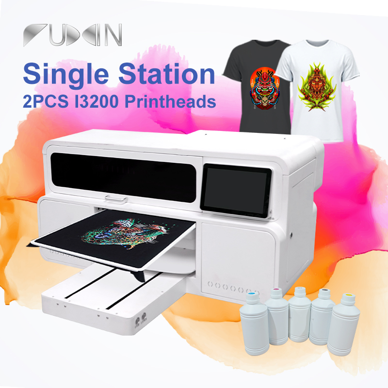 Fuxin Clothes Printer A3 DTG Single Station I3200 Direct to Garment DTG Tshirt Printer for Small Business