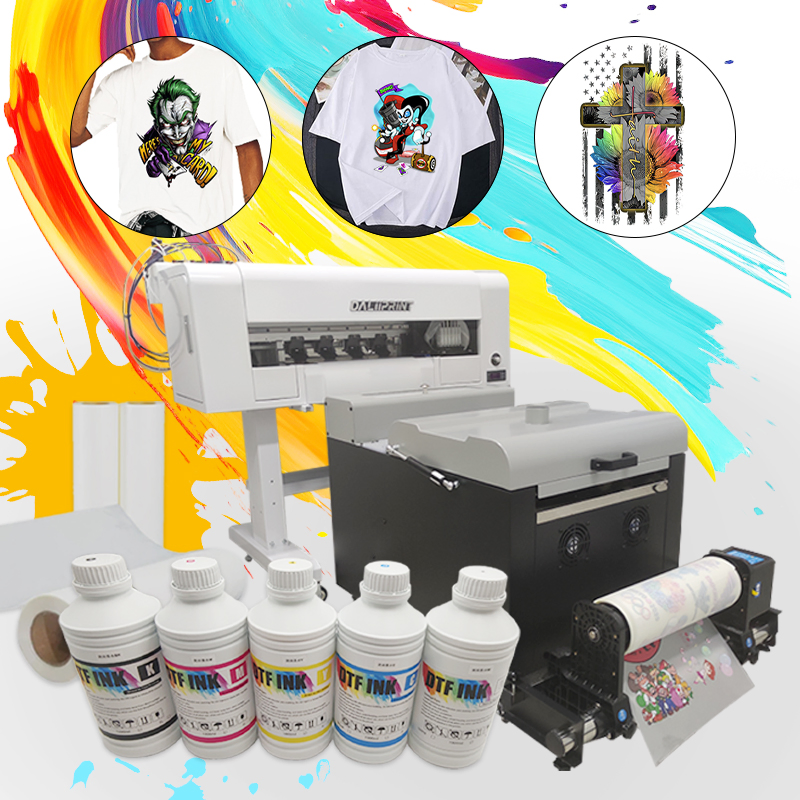 High Speed Roll to Roll 30cm Dtf Printer Printing Textile Pet Film Heat Transfer Dtf Printer for Printing T Shirt Hoodies Socks