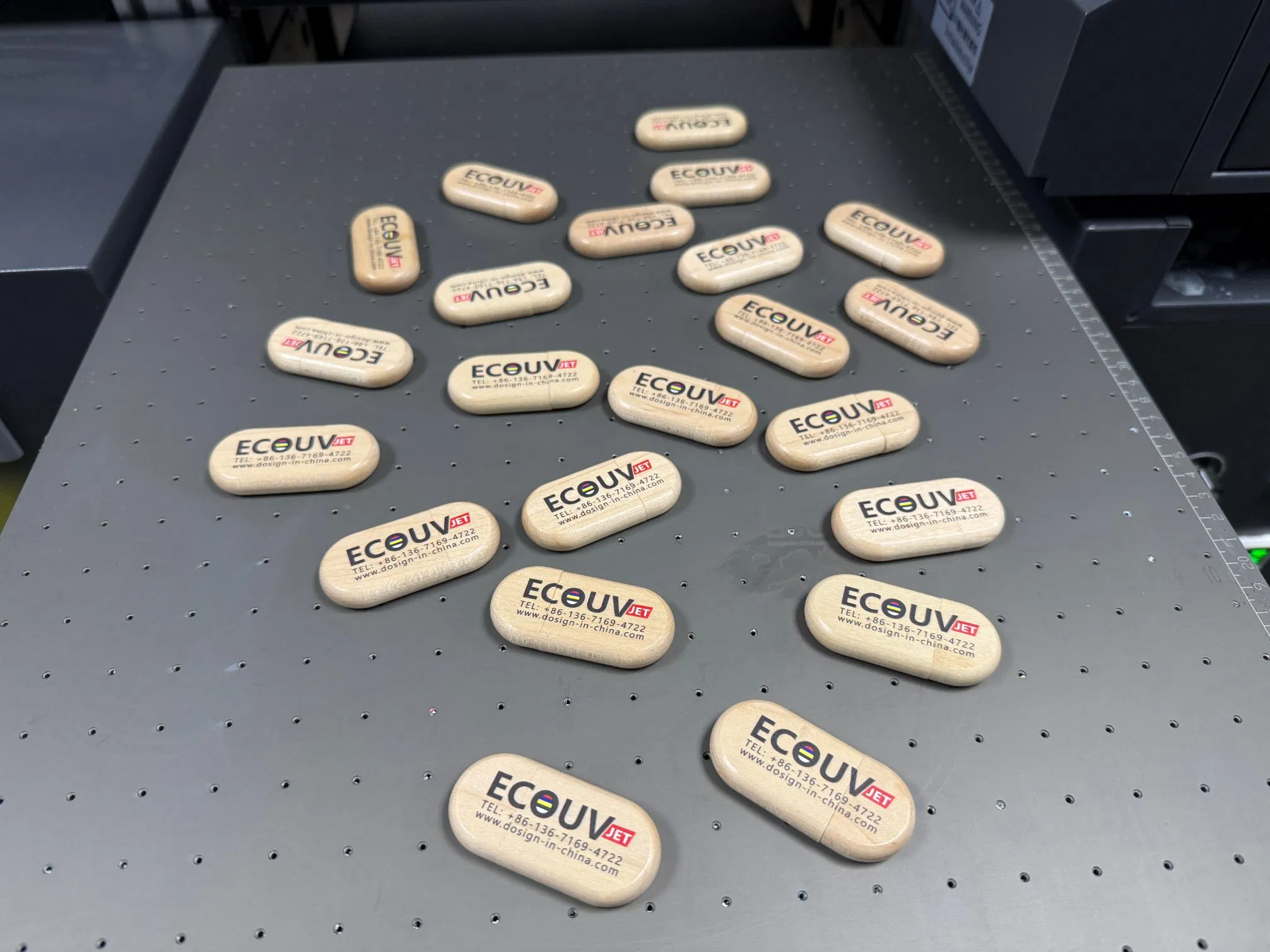 A3 Size Digital Flatbed LED UV Dtf Printer with Visual Position Camera