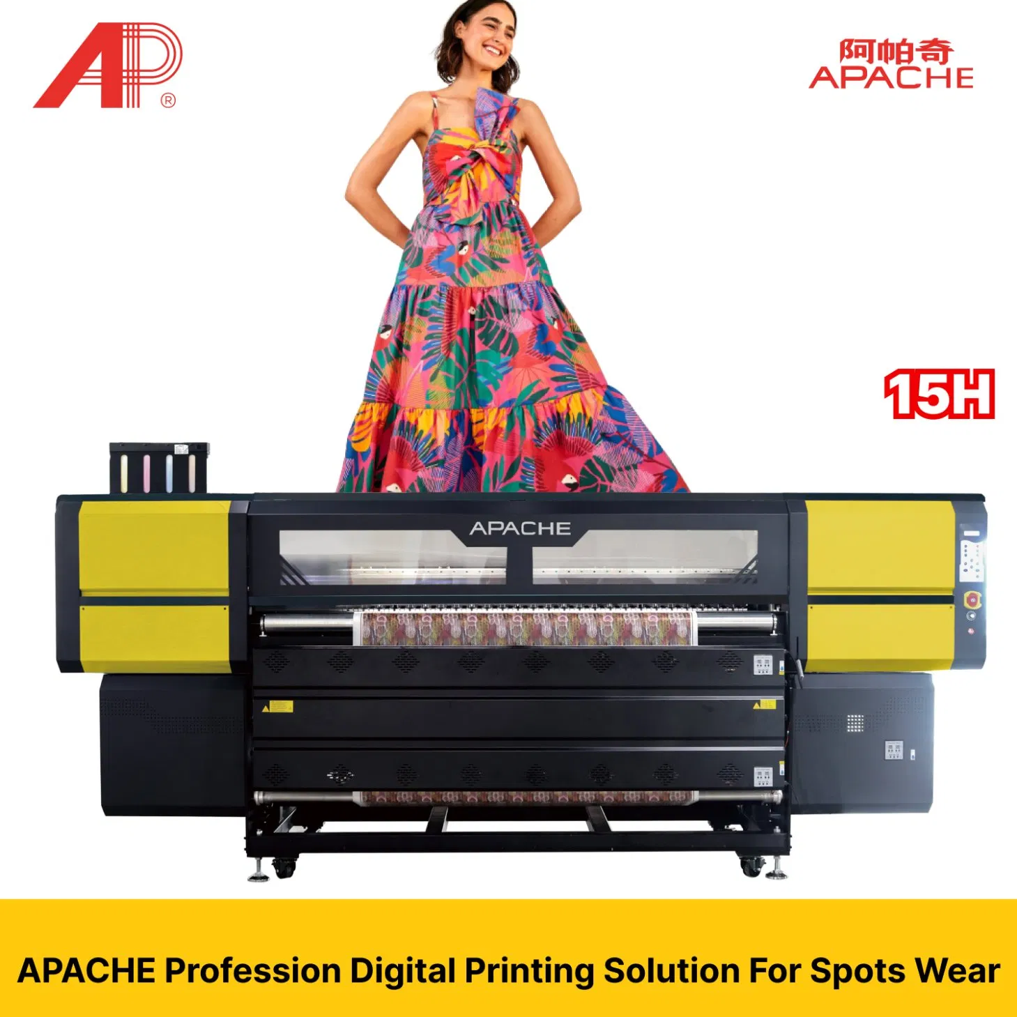 Large Format 1.9m Sublimation Textile Roll to Roll Fabric Printer Thermal Printer Water Based Ink Printer