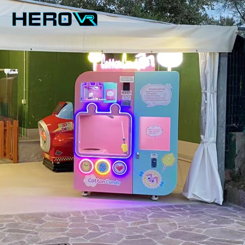Retail Stores High Profits Touchscreen Digital Cotton Candy Vending Machine