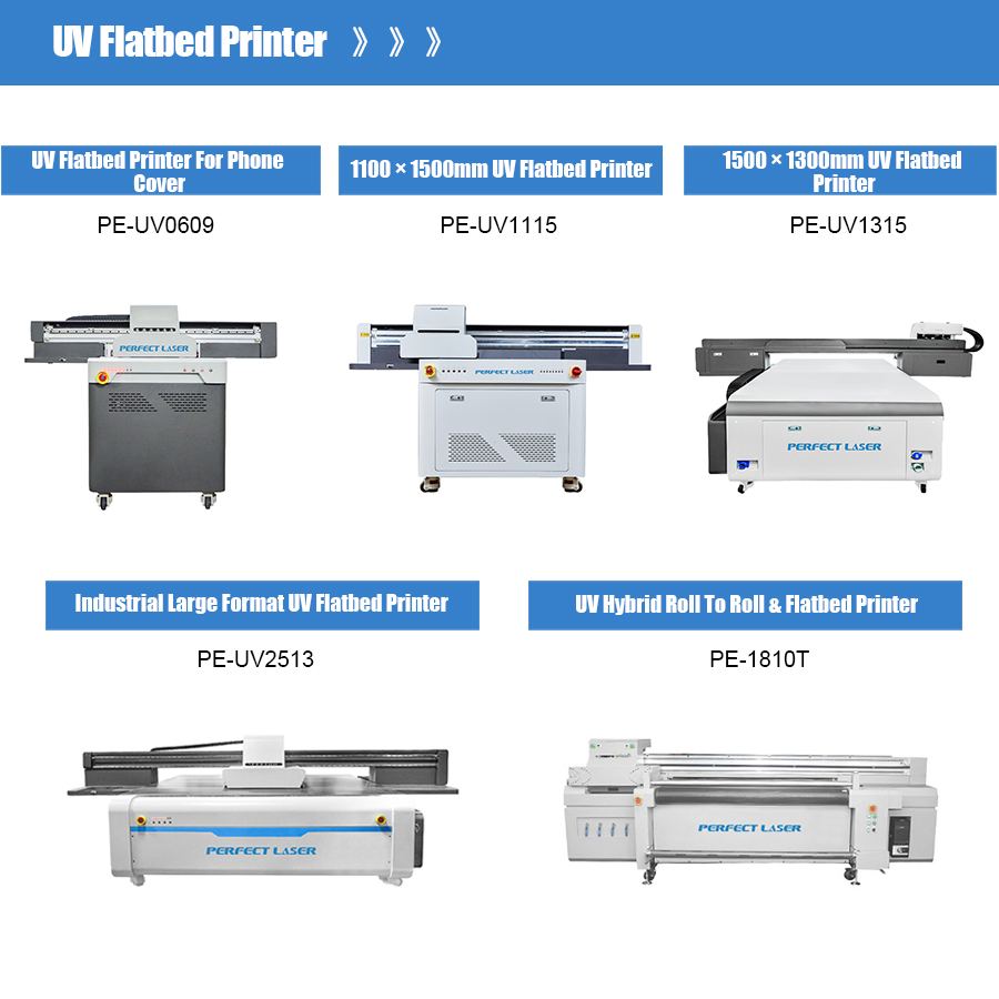 Perfect Laser - 1115 Large Format Acrylic Plastic Leather Glass Wood Paper Ceramic Tile Metal PVC Kt Board UV Flatbed Digital Inkjet Printer Printing Machine