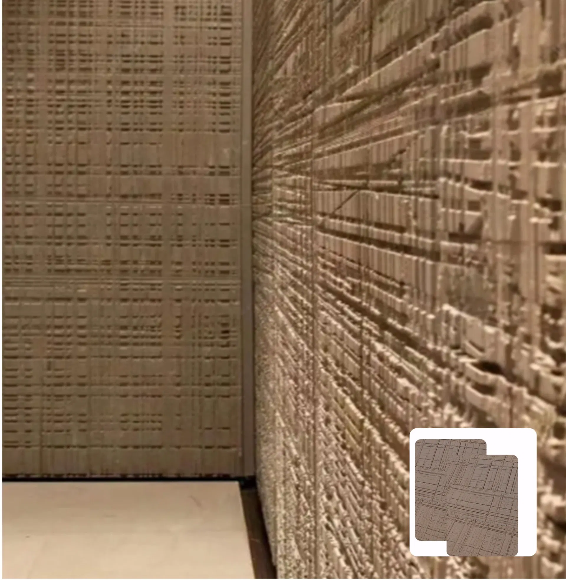 Eco-Friendly Mcm Waterproof Flexible Stone Background Wall Texture Use Outdoor Indoor Home Decor Building Material for Villa House Interior Design Customezid