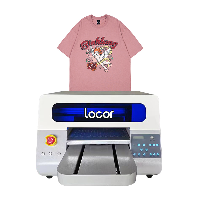 Locor White Inks A3 Impressora DTG Printer Plotter Direct Printing T Shirts Garments Clothes Machine DTG Printer