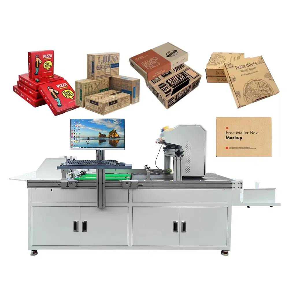 Single Pass Inkjet Printer with Automatic Feeding Industrial Printhead for Handbag and Kraft Paper Bag Printing