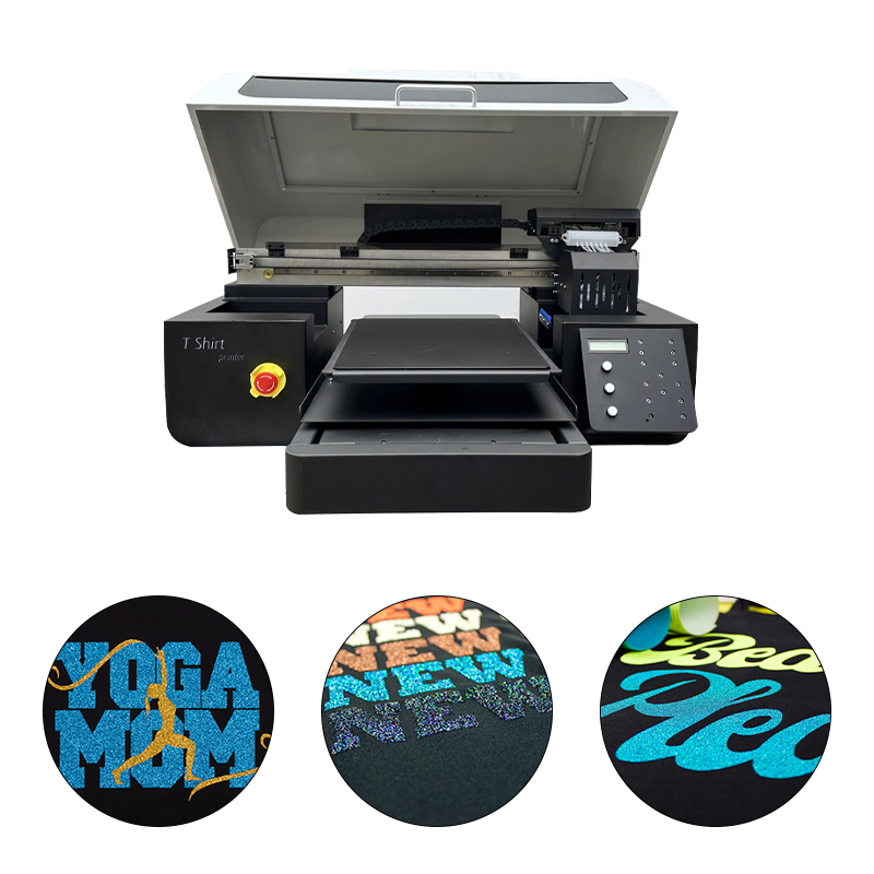 Direct to Garment A3 Size Flatbed Textile DTG Printer 6 Colors Cmyk+Ww for T-Shirt