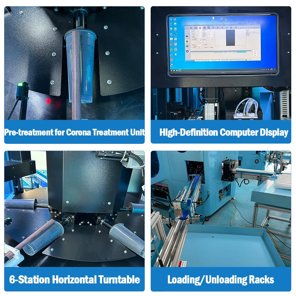 New Design Cups Digital UV Printer for Paper Plastic Cups PP Pet Containers with LED Curing