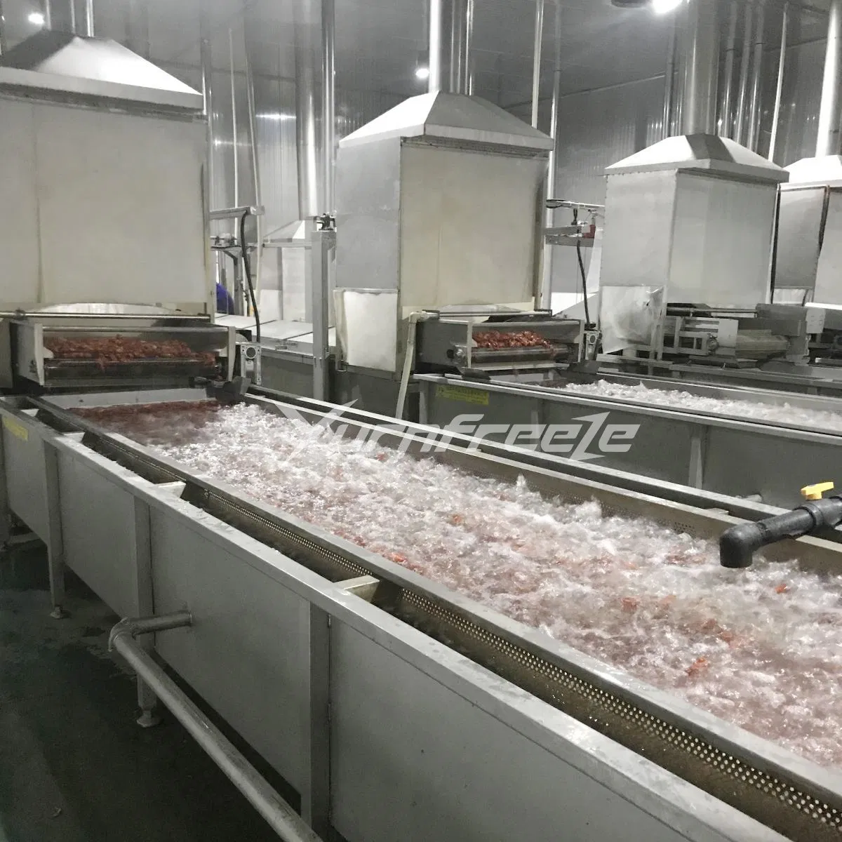 IQF Freezing Shrimp Processing Machines Frozen Seafood Production Line
