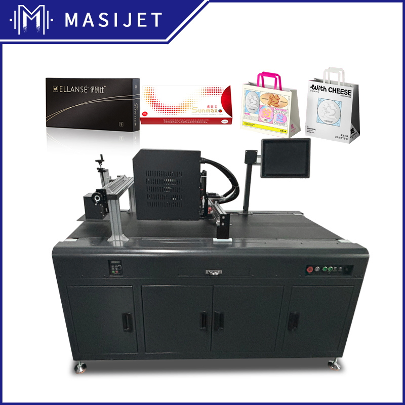 Continuously Single Pass UV Inkjet Printer for Cardboard Boxes Keyence Flatbed Automatic 45 IP55
