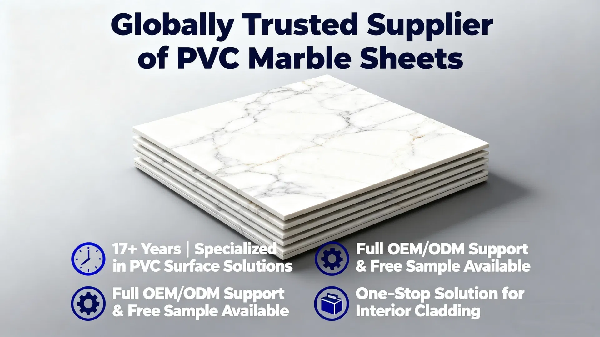 PVC Marble Sheet Display