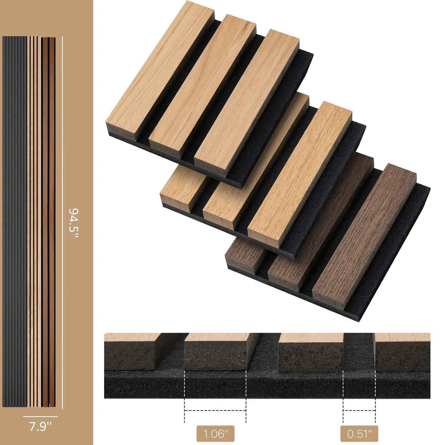 Good Soundproof Akupanel Ceiling Wood Wall Pet Acoustic Wall Panel Slat Wall Panel for Studio Equipment Curved Acoustic Panel Flexible 3D Wall Panel