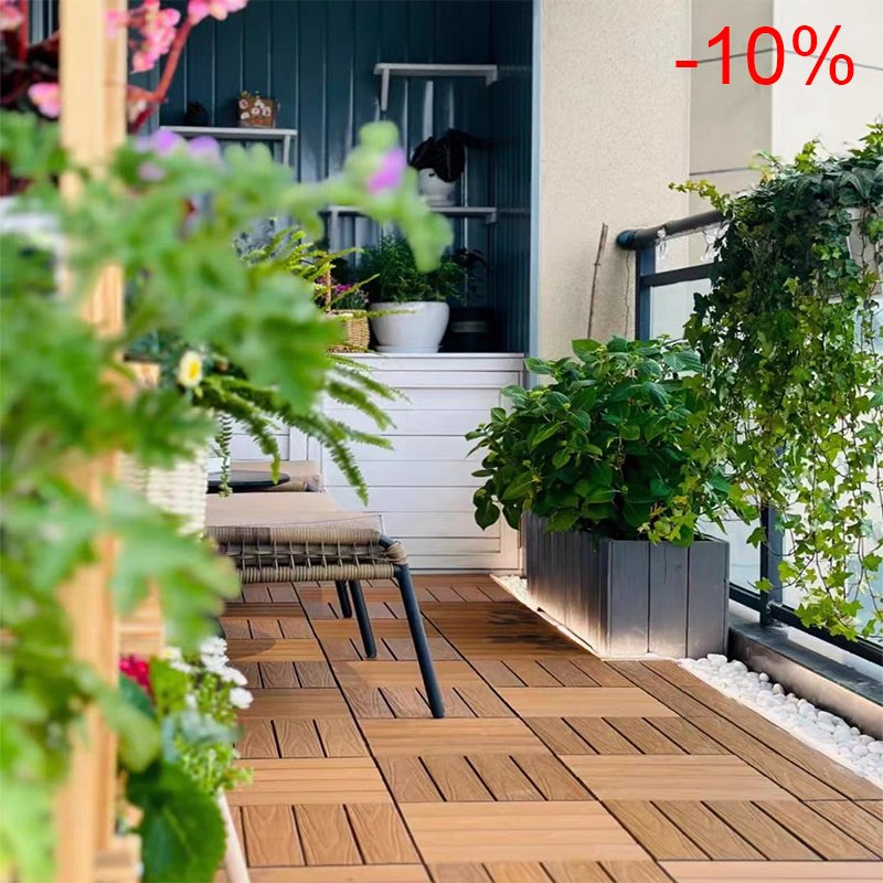 Hot-Selling WPC Decking Tiles High Quality Plastic Wood Flooring Tiles