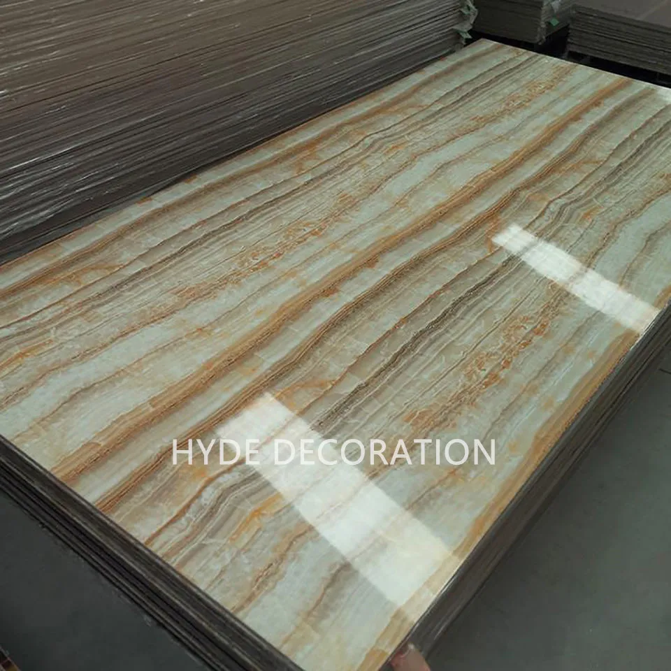 Artificial Marble Plastic Building Decor UV Marble Panel UV Sheet PVC Marble Sheet for Wall Decoration