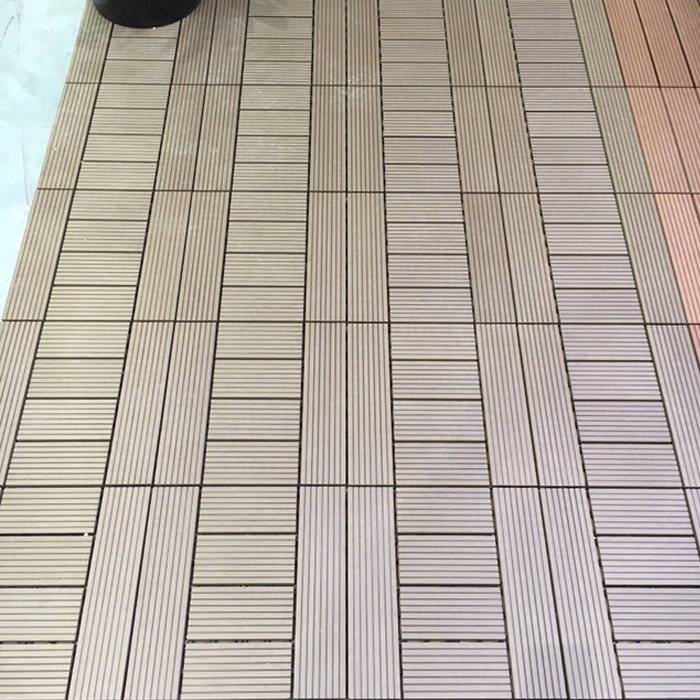 European Welcome Decoration Wood Grain WPC Wood Plastic Composite Walkway Decking Compositewpc Tiles Boards Deep Embossed Tile