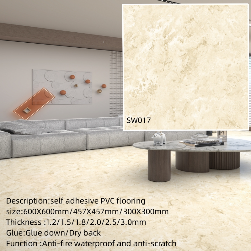 Luxury Factory Directly Adhesive Waterproof Floor Lvt PVC Vinyl Plastic Flooring Plank