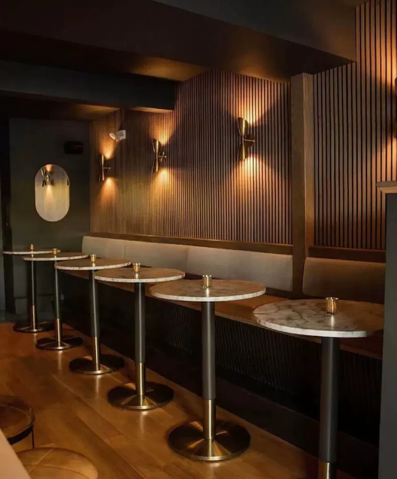 Acoustic Wooden Slat Wall Panel Eco-Friendly Polyester MDF for Decorative Panel