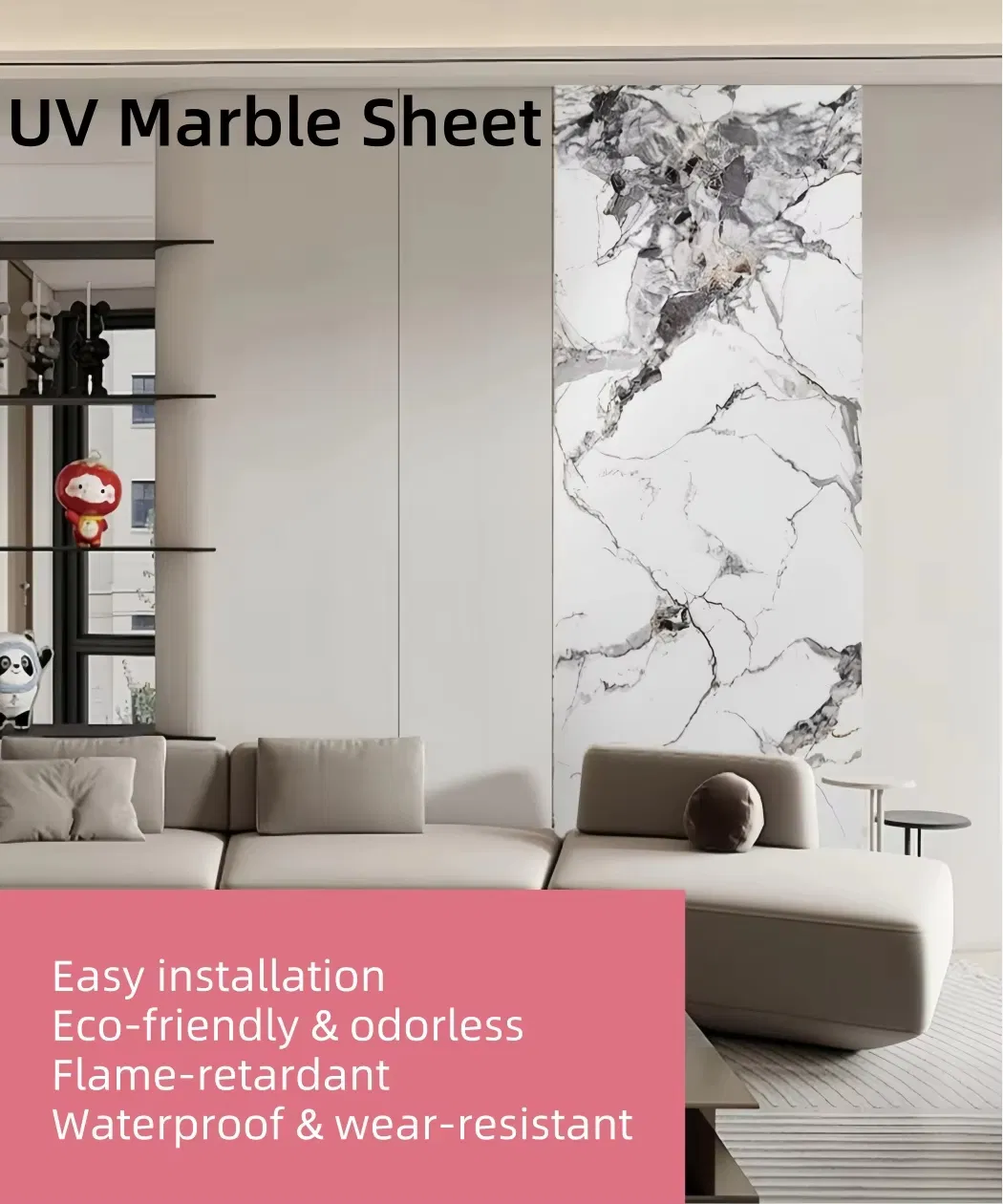 UV Marble Wall Panel Banner