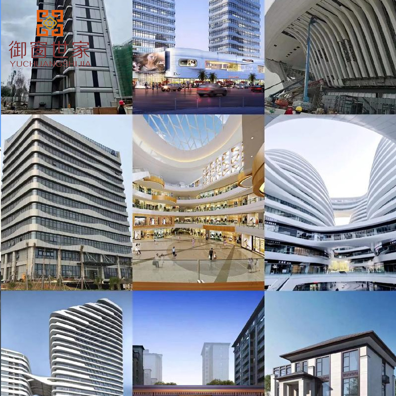 Buildings Decorative Facade Panel Aluminum Great Curtain Wall External Metal Cladding