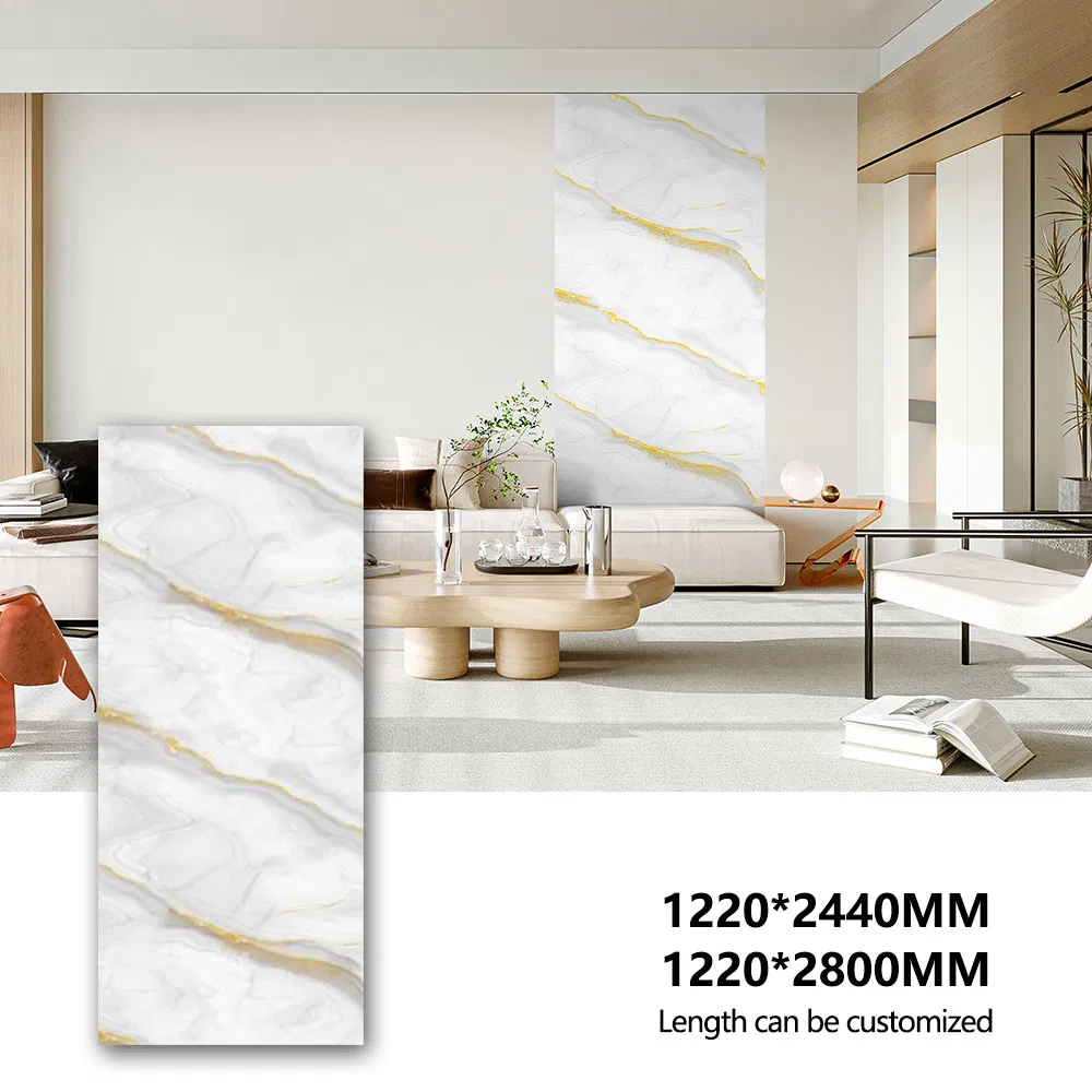 Sonsill High-Quality 2400*1200mm 3D Printing PVC UV Resistant Wall Marble Sheet Board for Modern Interiors