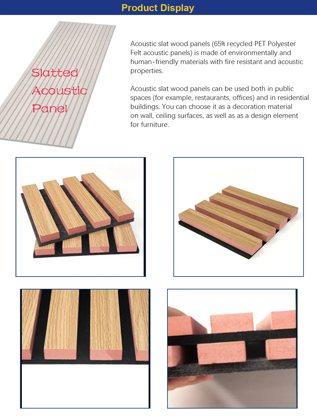 Wooden Slat Wall Detail