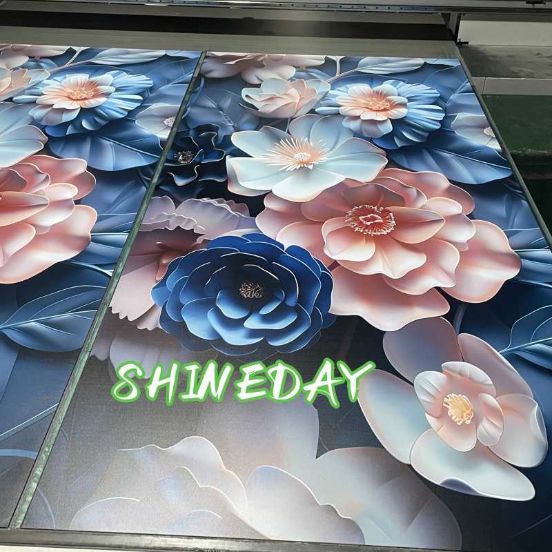 Factory High Glossy Flexible Wall Cladding PVC Panel Gilding UV Marble Sheet for Interior Bathroom Decoration