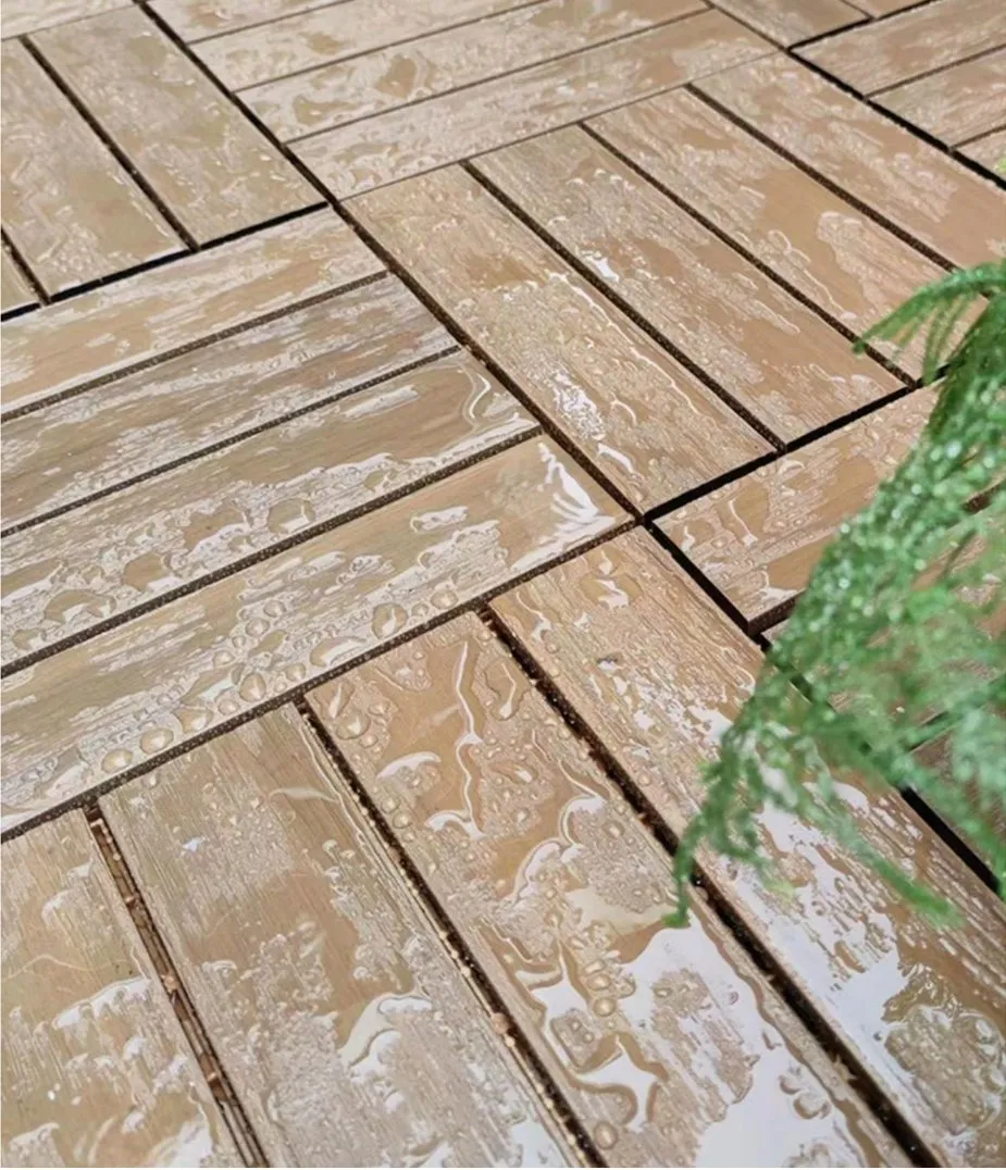 WPC DIY Interlocking Deck Tiles Display