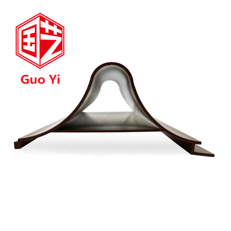 Aluminum Profile Curtain Wall Panel Facade Cladding U Shape Stretch Baffle Tiles Metal Suspended Board Baffle