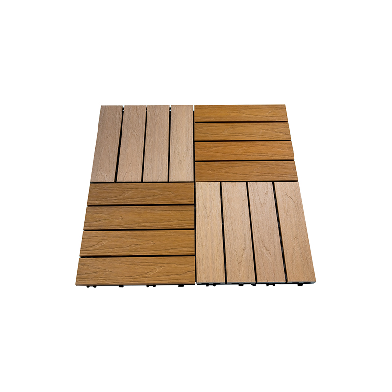 Modern Style Outdoor Garden Balcony Decoration Flooring Interlocking Easy Install WPC DIY Deck Tile Waterproof Anti-UV Composite Deck Tile
