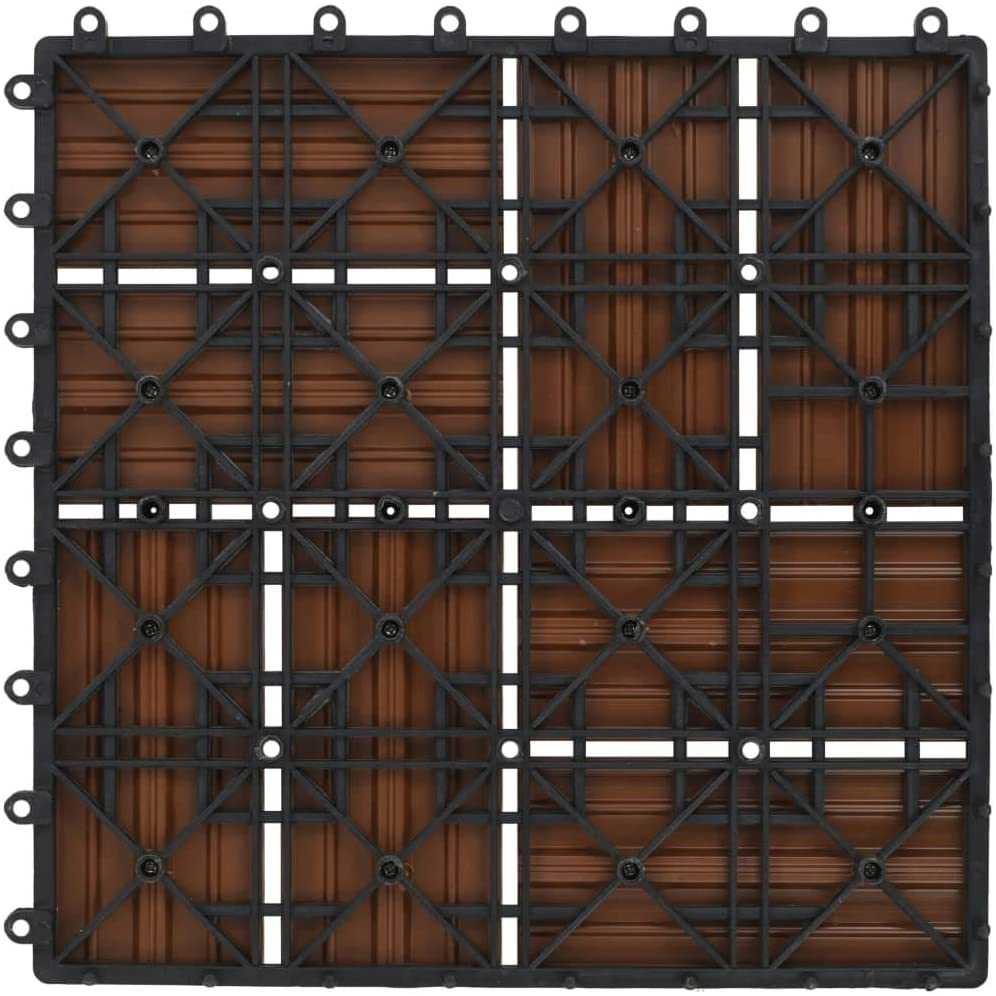 22mm Anti-Static Bammax Cartons WPC Floor Outdoor Wooden Deck Tiles