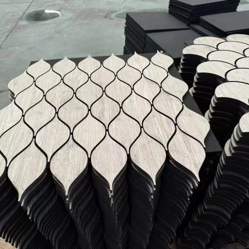 Custom Color MDF Wood Texture Noise Absorbtion Akupanel Board Acoustic Slat Wall Panel for Corporate Office and Luxury Hotel Lobby