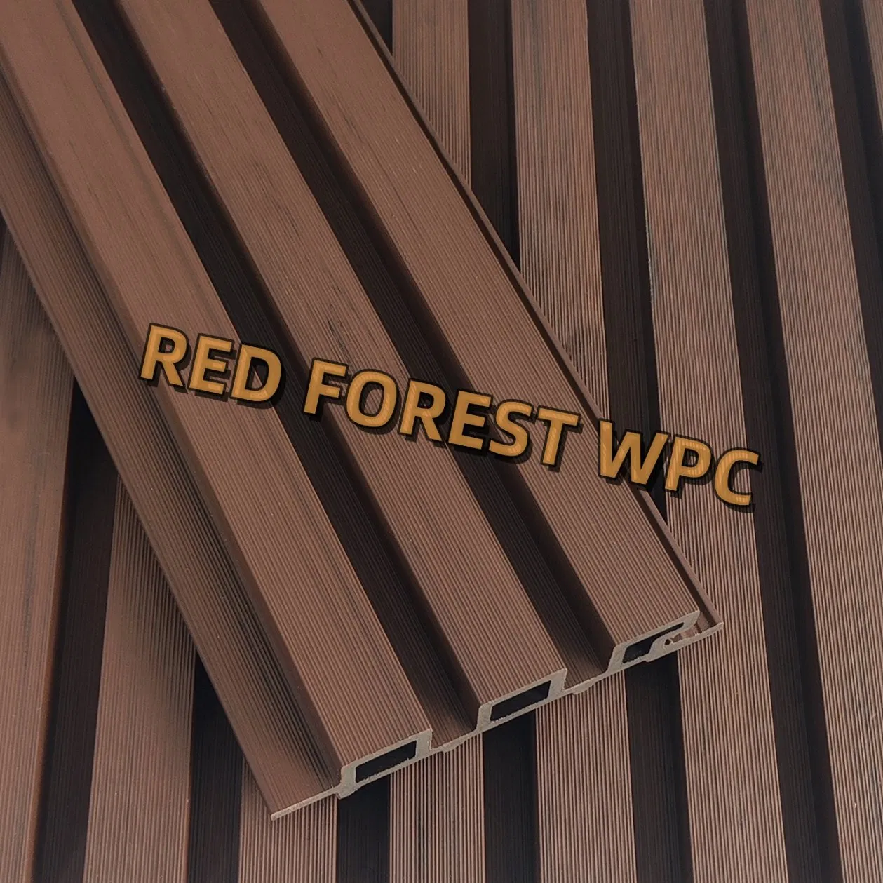 Hot Sell Second Generation Co-Extrusion Wood Plastic Composite WPC Great Wall Panel Decorative Board Garden Terrace Cladding for Outdoor Space