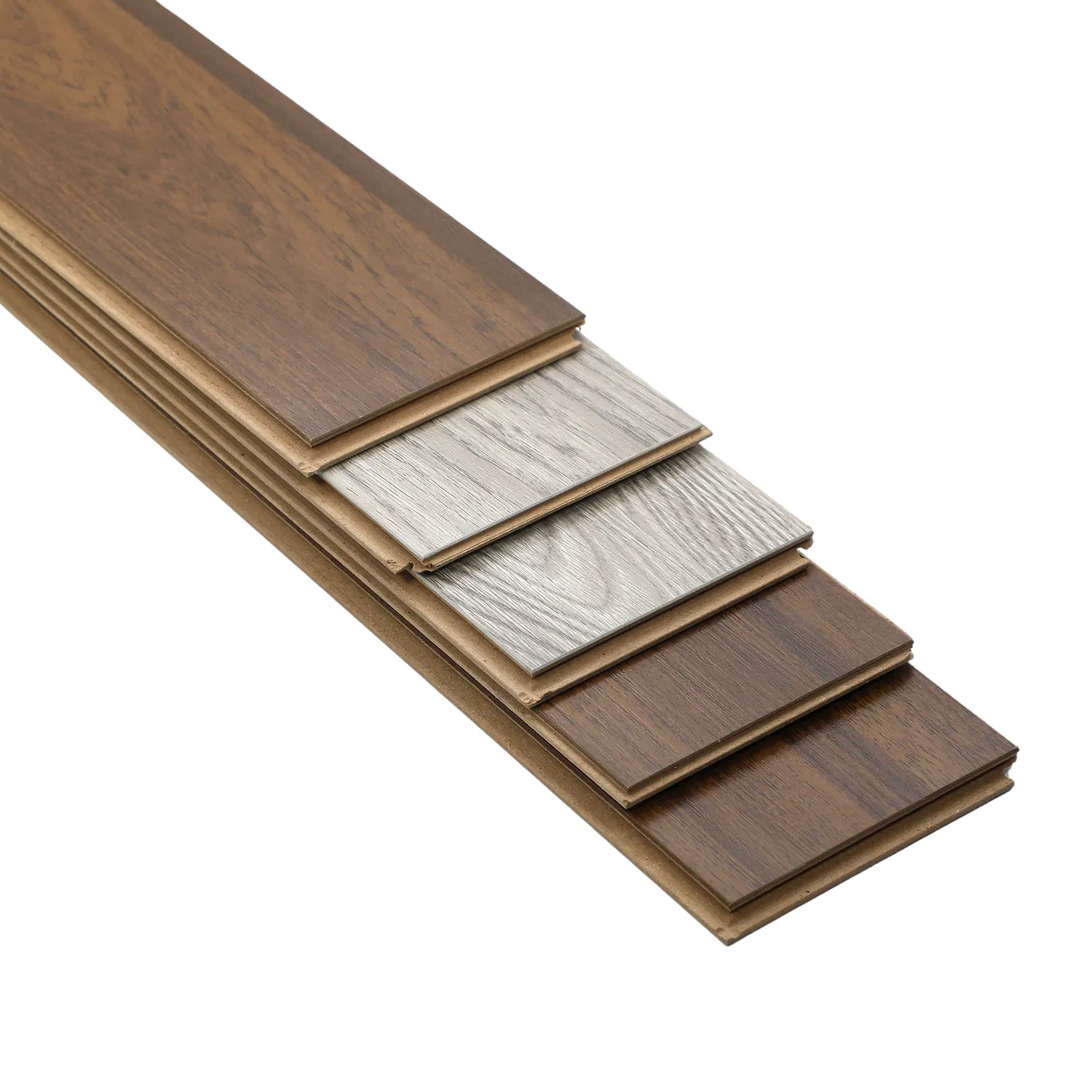 Premium High-Gloss Oak Wood HDF Laminate Flooring For Modern Offices