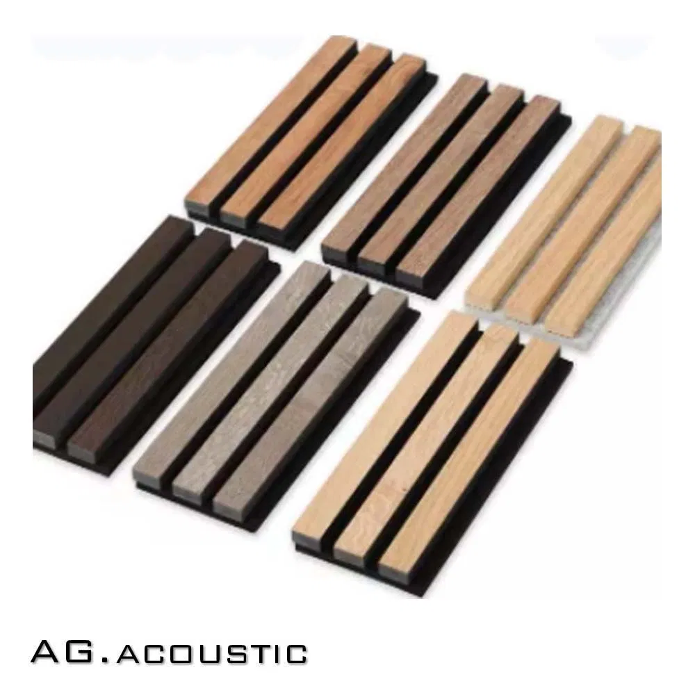 AG. Acoustic Pet Sheet Composite MDF Board Acoustic Slat Wall Panel
