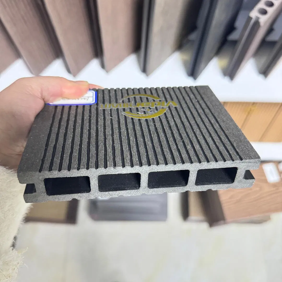 Outdoor Waterproof Traditional Hollow Composite WPC Decking for Garden Yard Decoration