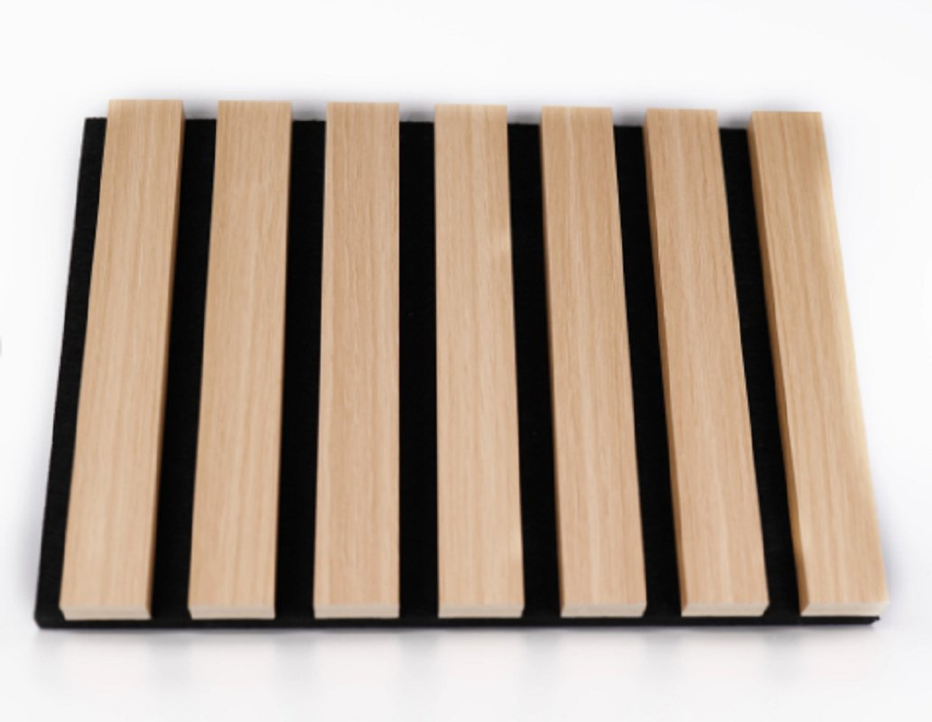 Custom Sound Absorption Pet Wooden Slat Wall Perforated Fiber Acoustic Panel