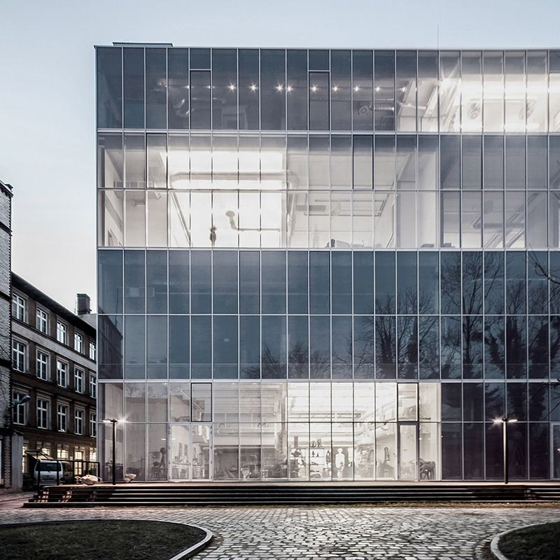 Exterior Laminated Glass Curtain Wall Aluminum Facade Cladding