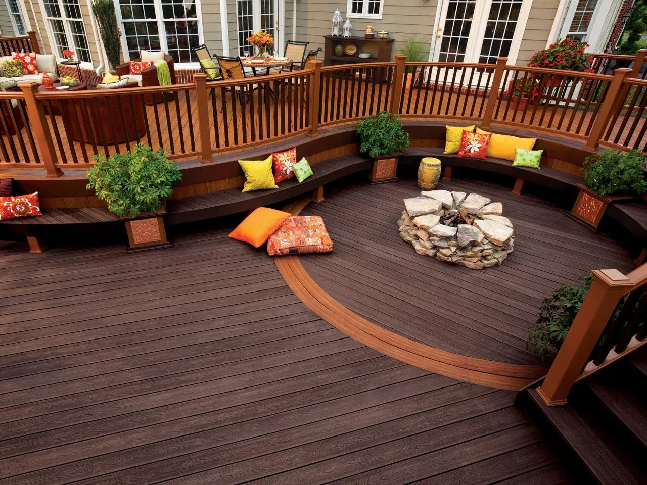 Composite Decking Wood Outdoor WPC Hollow Decking