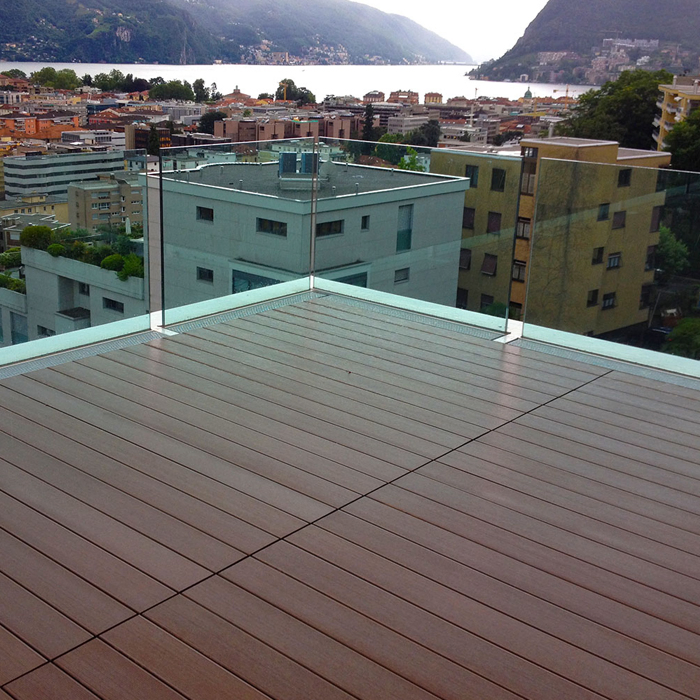 CE. ISO. SGS Certified Double Sided Small Groove Solid Outdoor Decking Low Maintenance Plastic Wood Composite Decking WPC Decking